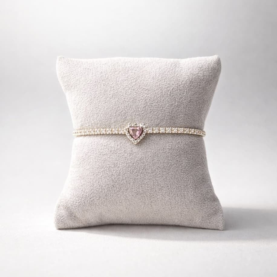 Hiléra Heart Pink Bracelet