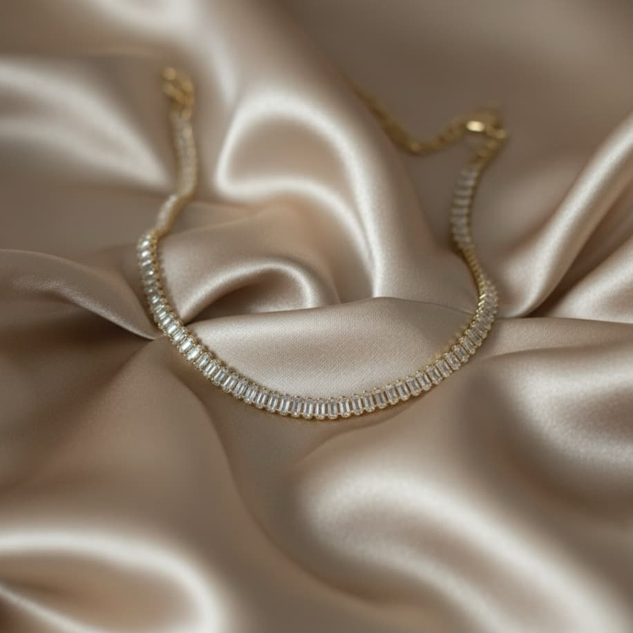 Hiléra Tennis Zircon Choker Necklace