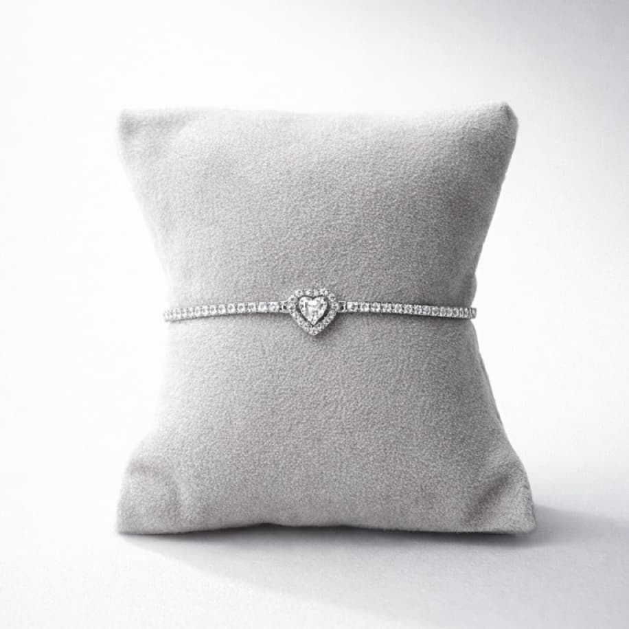Hiléra Heart Silver Bracelet