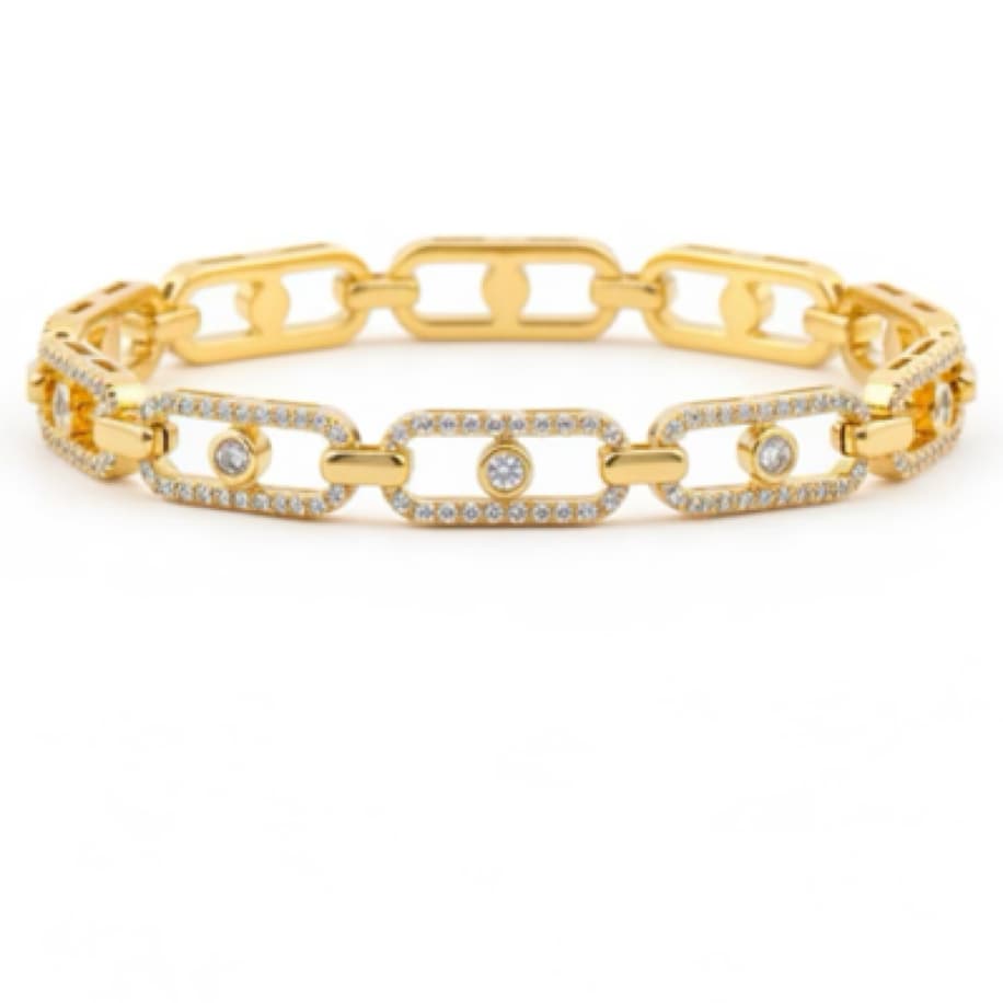 Hiléra Zircon Link Bracelet