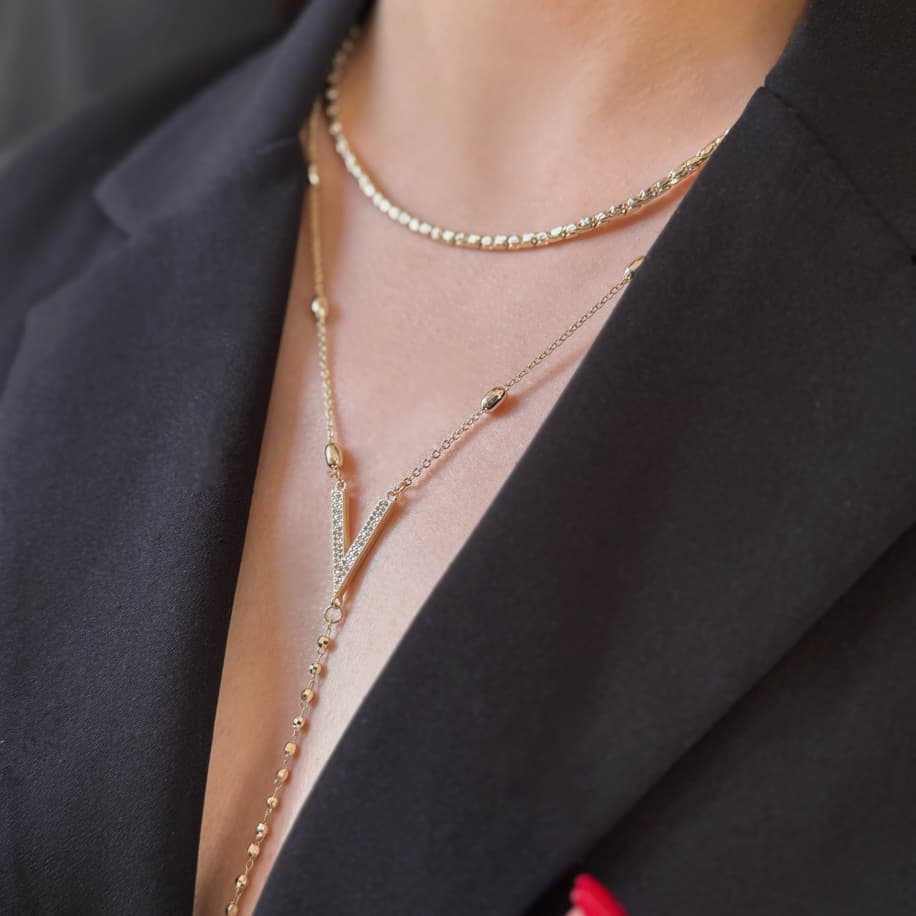 Hiléra Zircon Y Necklace